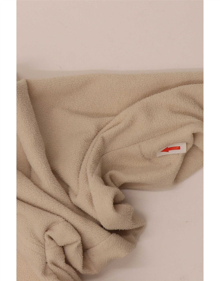 Kappa Jersey de forro polar con cremallera y cuello para hombre 2XL Poliéster beige