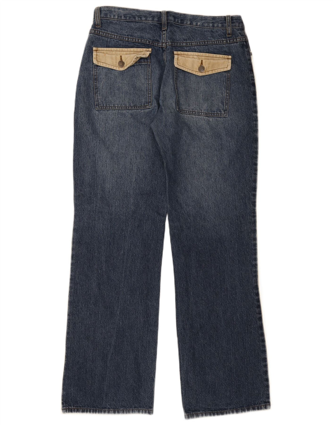 Vaqueros Bootcut Identic para hombre W33 L34 Algodón color block beige