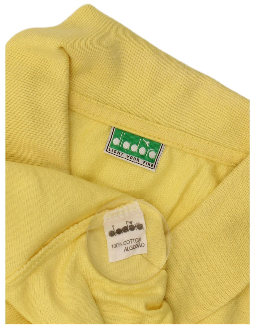 Polo Diadora Hombre Algodón Amarillo Medio