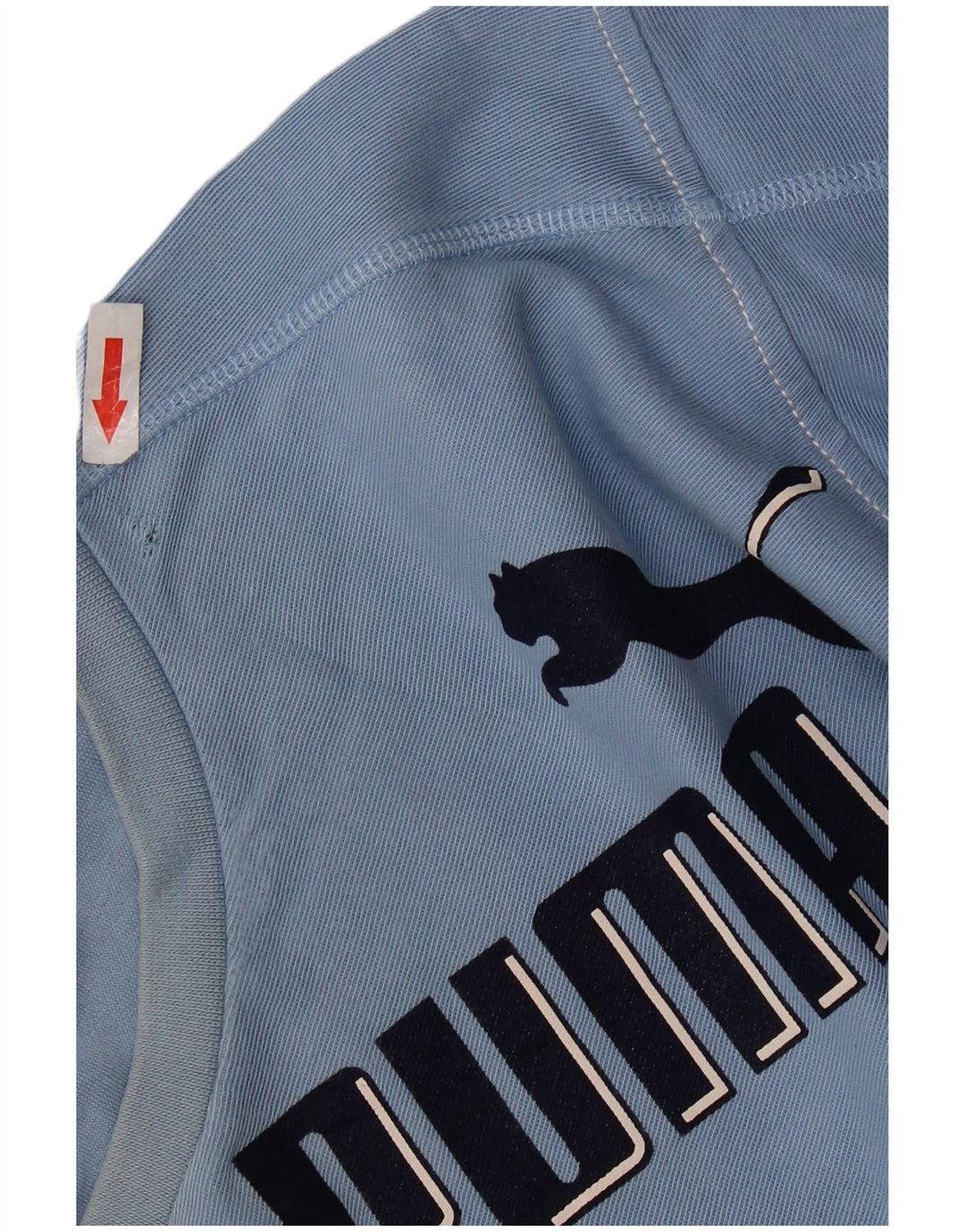 PUMA Camiseta gráfica de manga larga para hombre XL Algodón azul