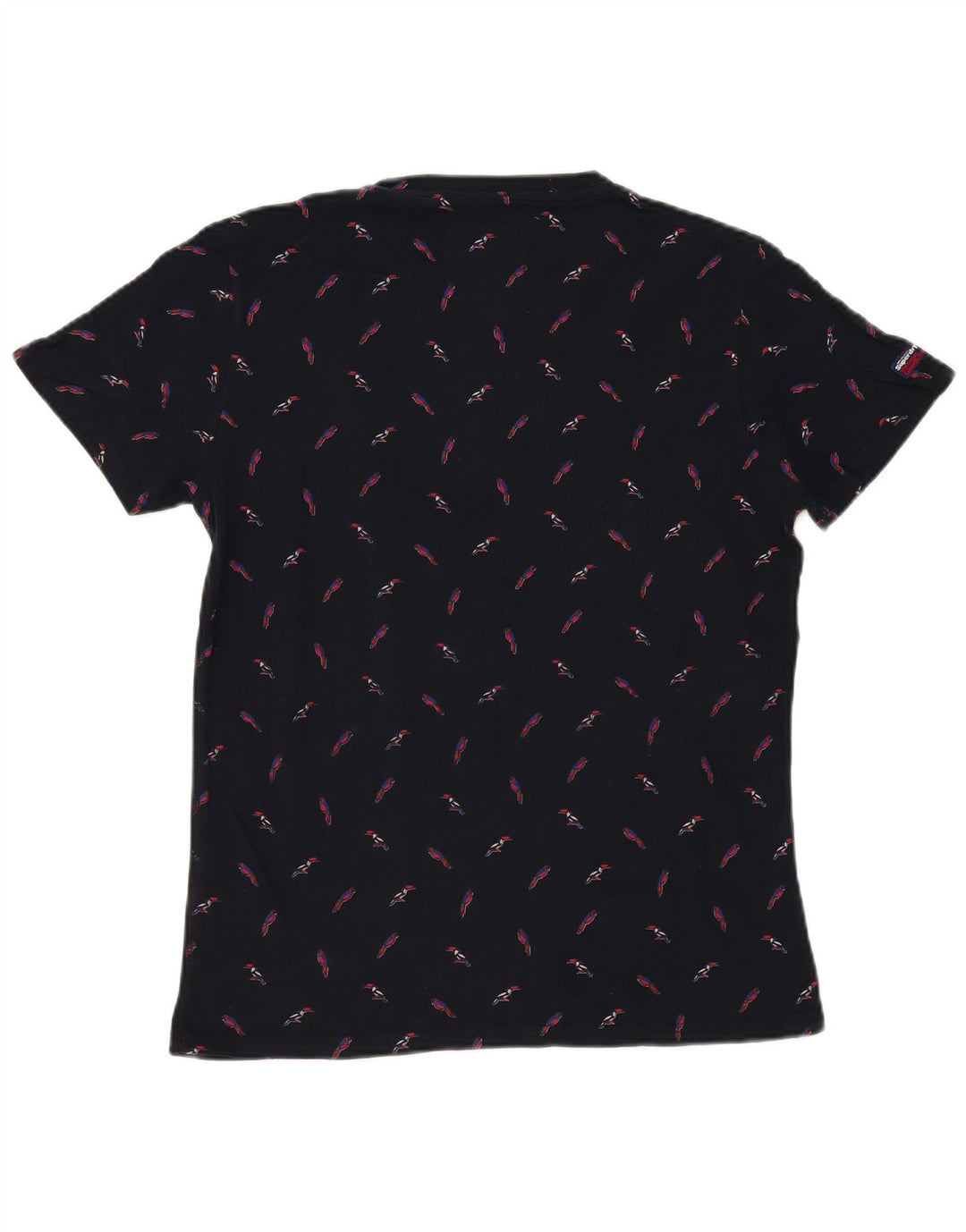 Superdry Camiseta con gráfico gráfico para hombre, parte superior mediana de algodón azul marino