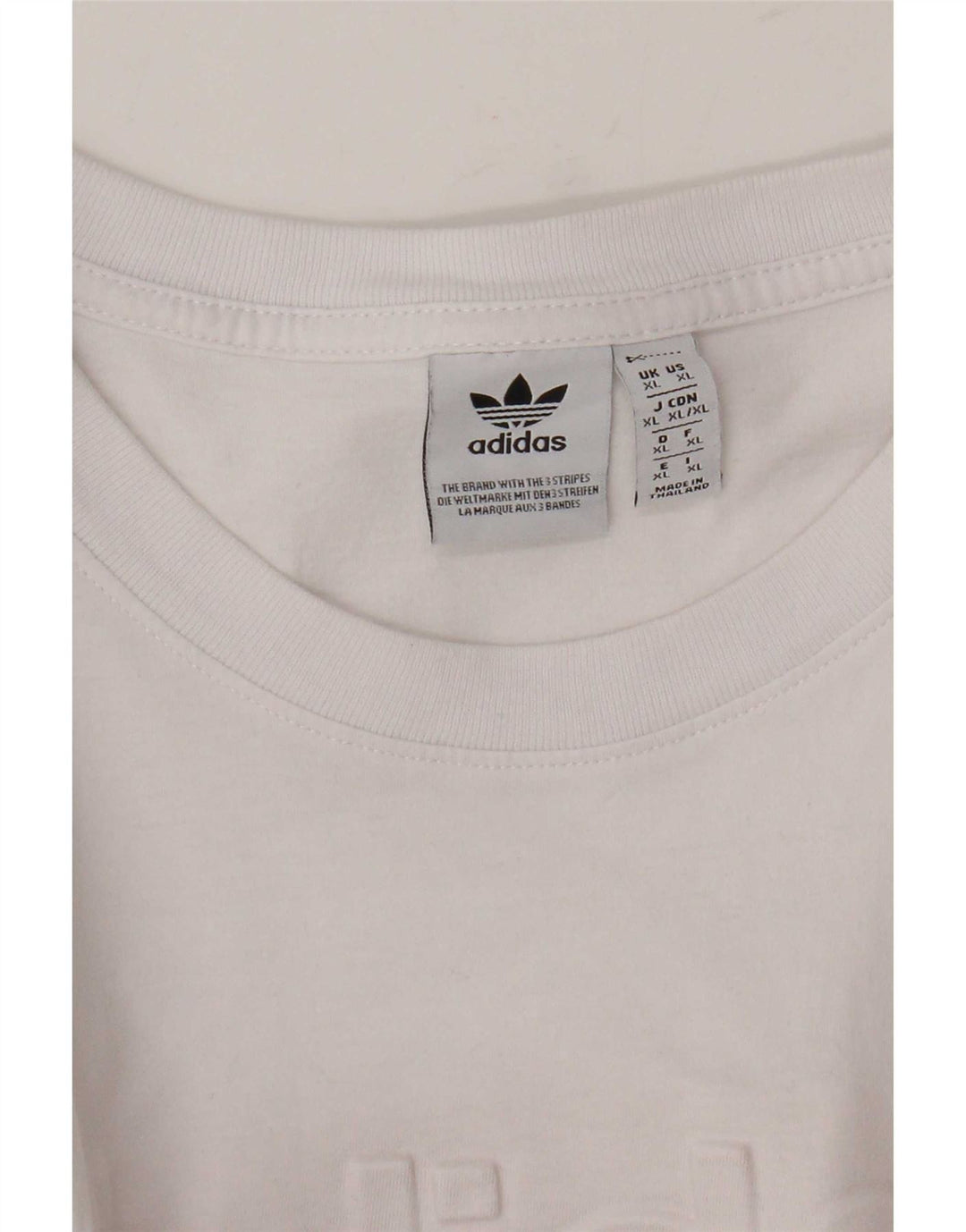 Adidas Hombre Camiseta Gráfica Top XL Blanco