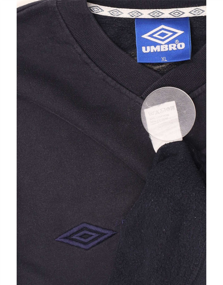 Umbro Hombre Sudadera Gráfica Jumper XL Azul Marino Algodón