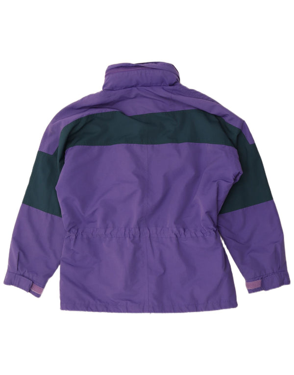 Vaude Chaqueta de esquí holgada con capucha para hombre UK 38 Medium Purple Colourblock