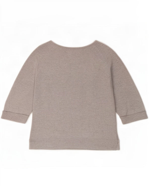 Massimo Dutti Top Mujer Manga 3/4 UK 46 Grande Gris
