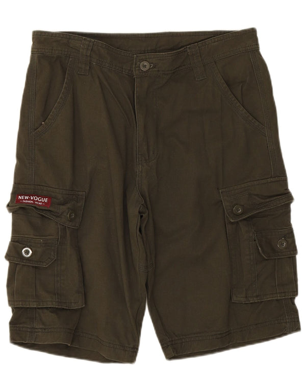 Pantalones cortos cargo vintage para hombre W30 Algodón caqui medio