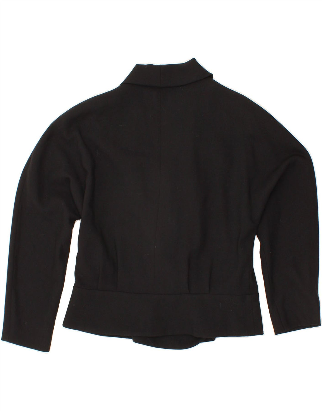 DELIA FERRARI Womens 1 Button Blazer Jacket IT 41 Medium Black Virgin Wool Vintage Delia Ferrari and Second-Hand Delia Ferrari from Messina Hembry 