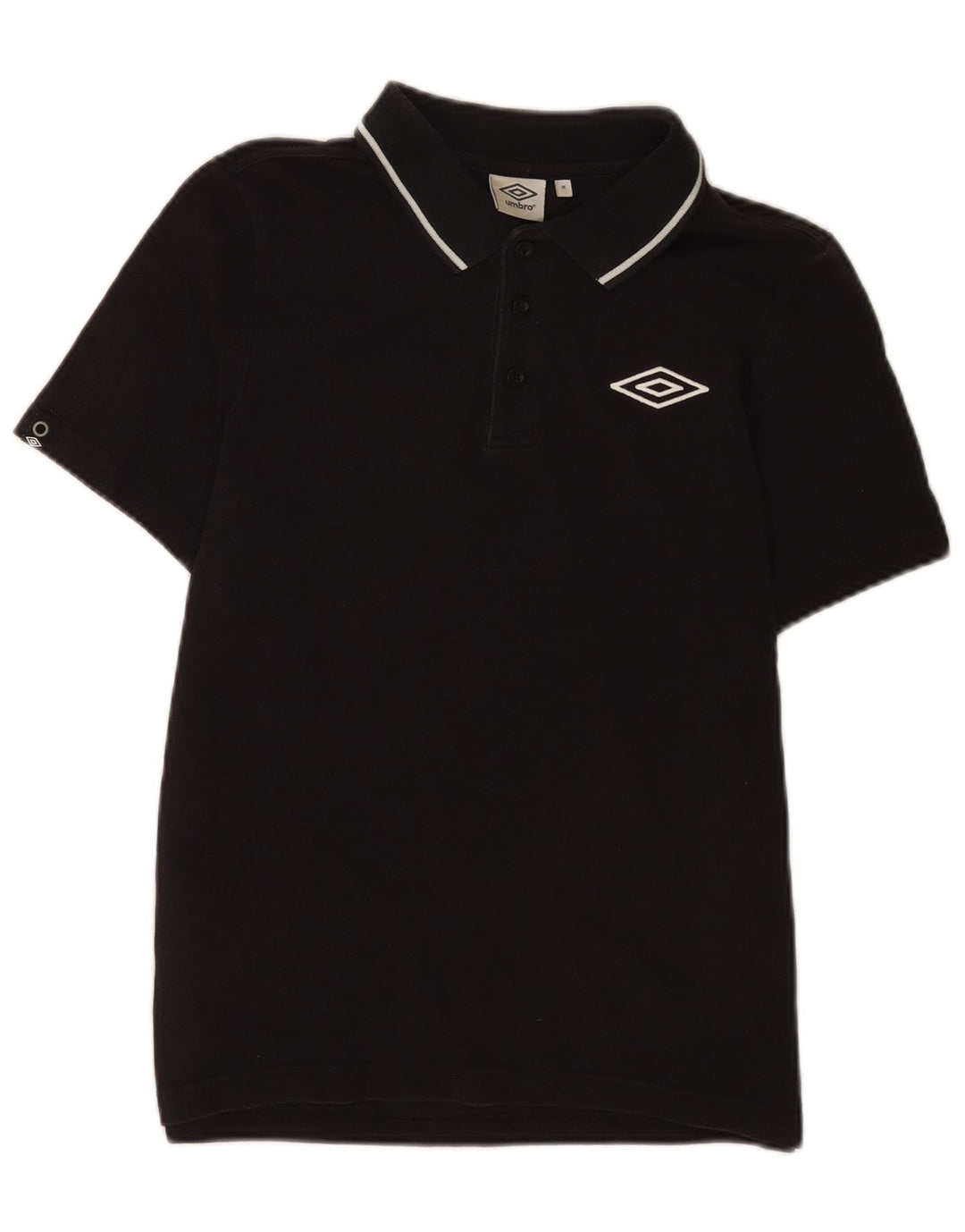Polo Umbro Hombre Algodón Negro Mediano