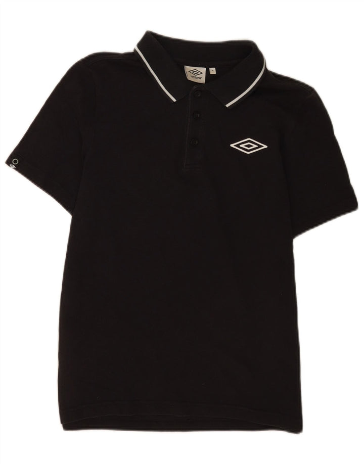 Polo Umbro Hombre Algodón Negro Mediano