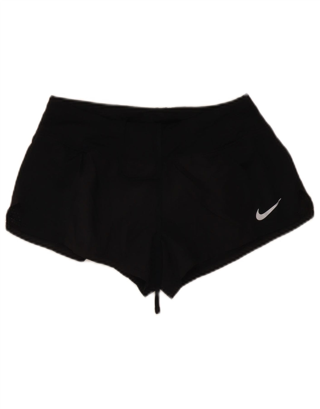 Nike - Pantalones cortos deportivos Dri Fit para mujer, talla 10, poliéster negro pequeño