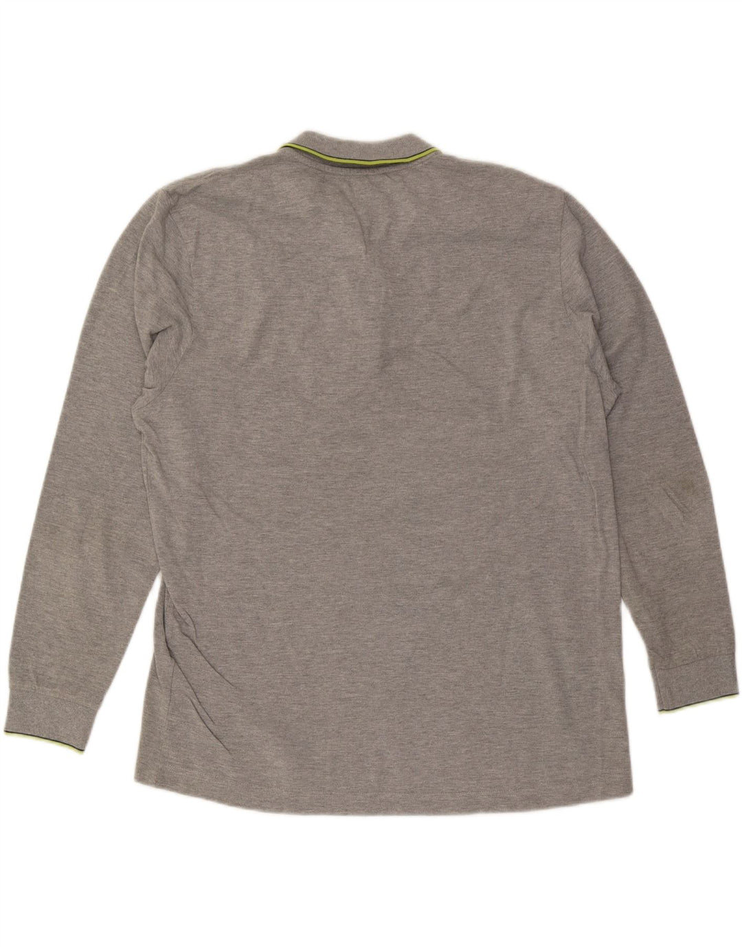 KAPPA Mens Long Sleeve Polo Shirt XL Grey Vintage Kappa and Second-Hand Kappa from Messina Hembry 