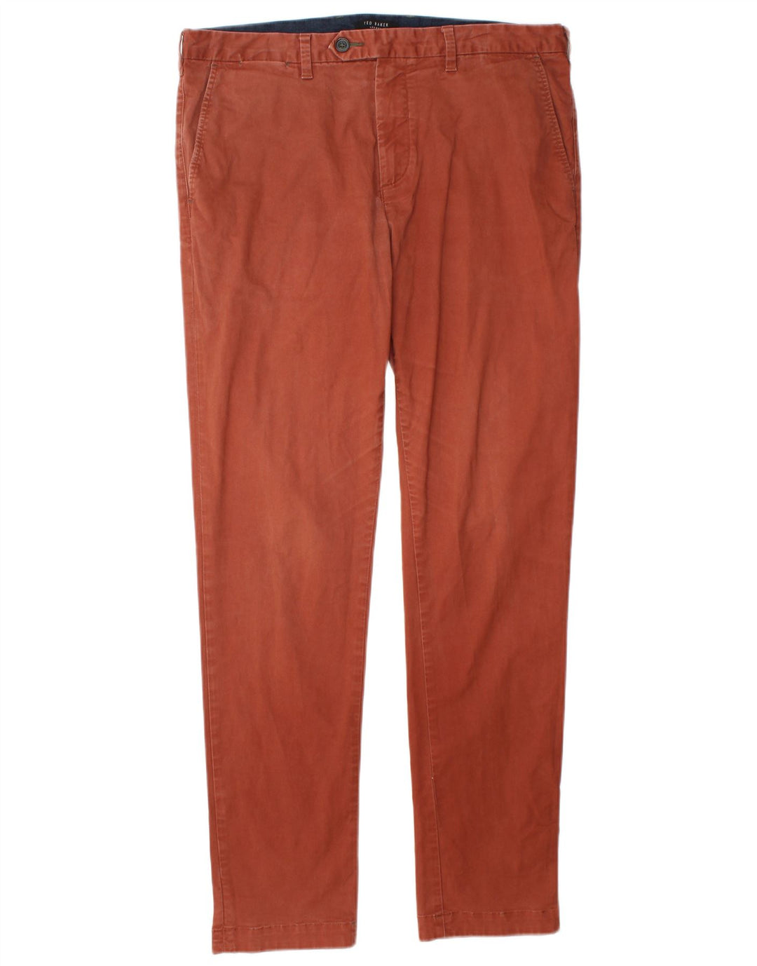 Pantalones chinos ajustados para hombre de Ted Baker W34 L33 Algodón marrón