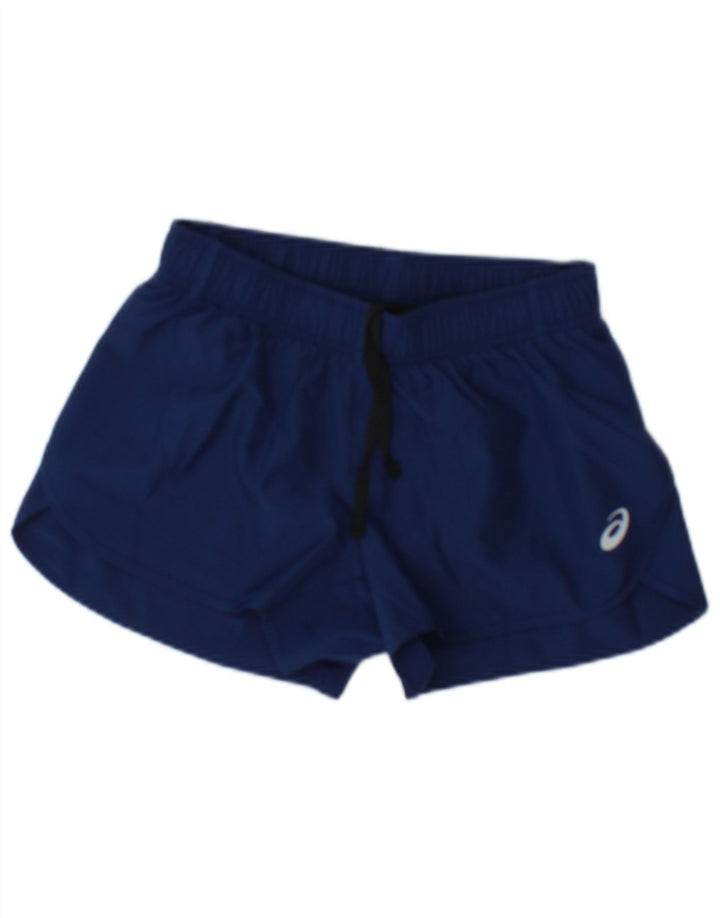 ASICS Pantalones cortos deportivos para mujer UK 6 XS Azul marino Poliéster