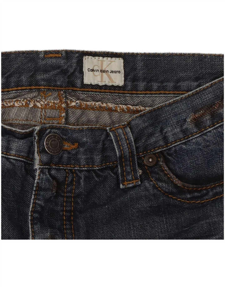 CALVIN KLEIN Womens Straight Jeans W32 L28 Blue