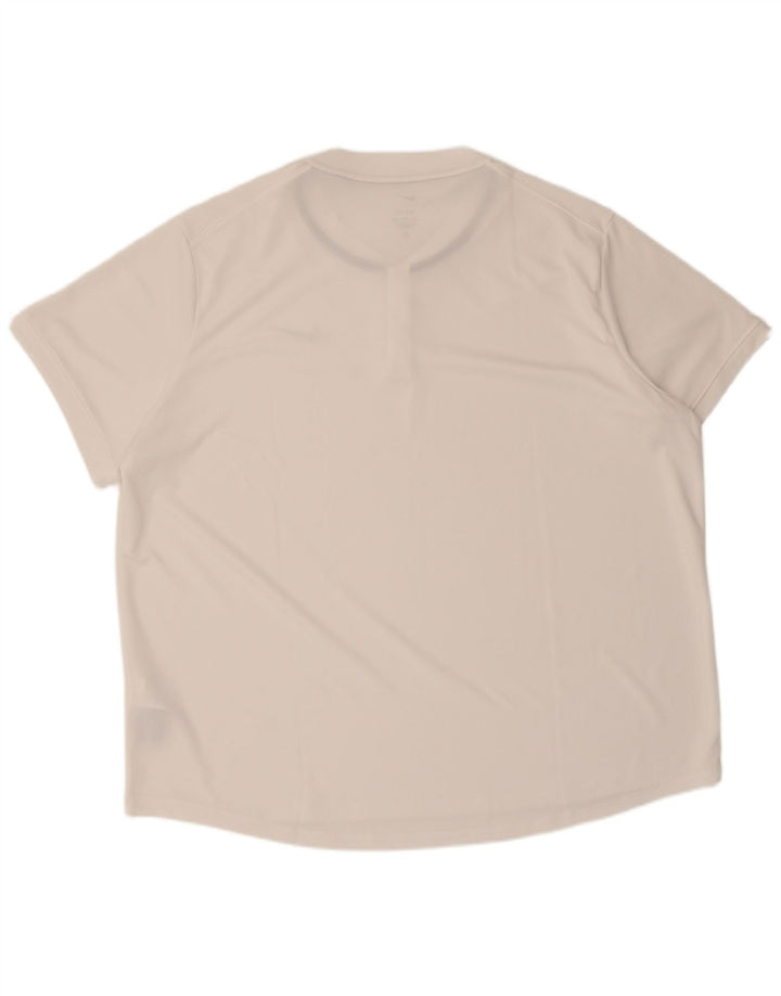 Nike Camiseta Dri Fit para hombre Top 2XL Poliéster blanco