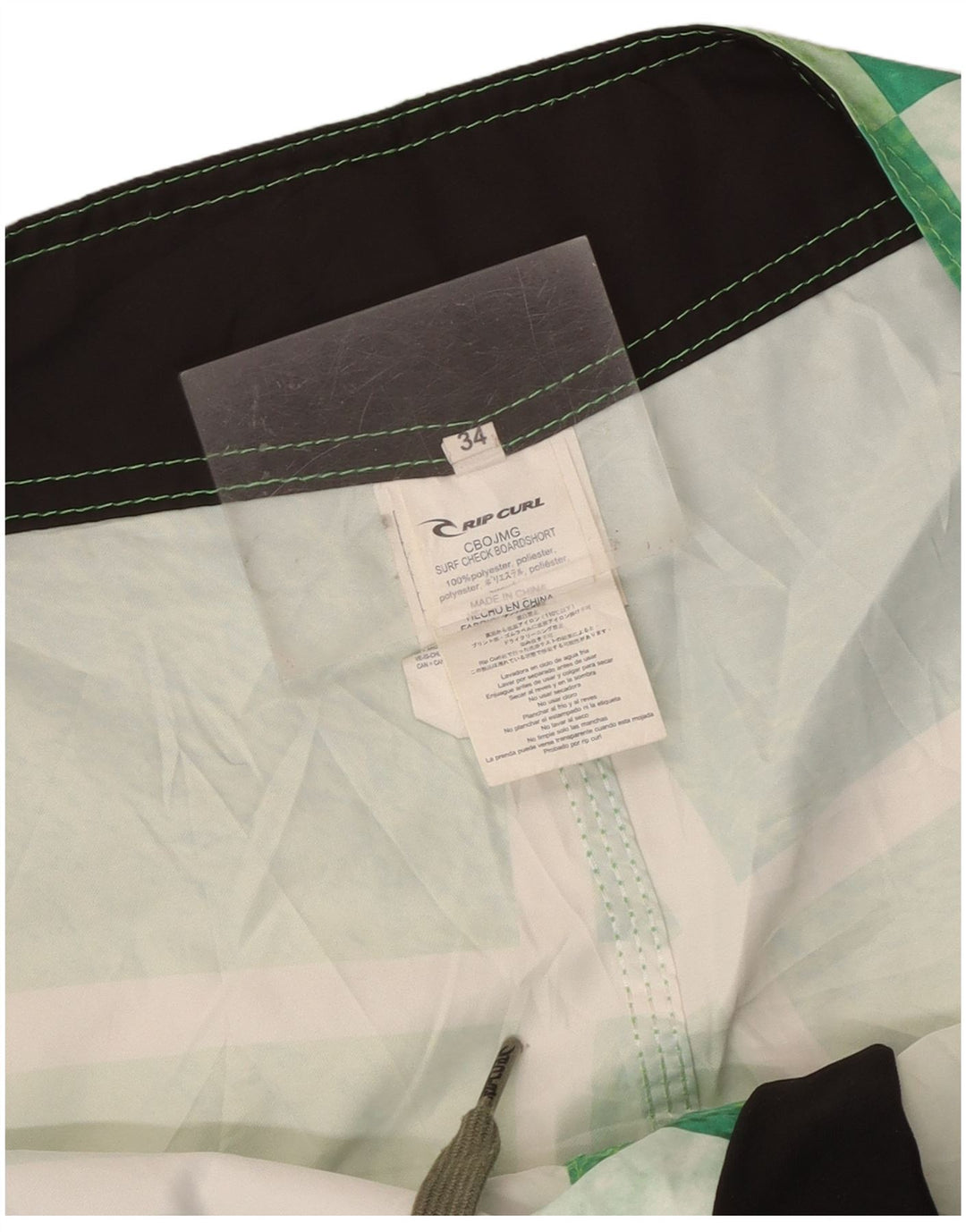 Rip Curl Mens Graphic Swim Shorts Grande Verde Cuadros Poliéster
