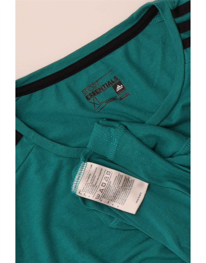 Adidas Hombre Climalite Camiseta Top XL Azul Poliéster