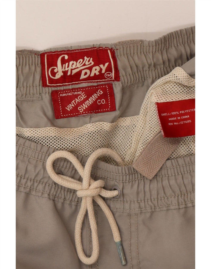 Superdry Shorts De Baño Gráficos Para Hombre Poliéster Gris Medio