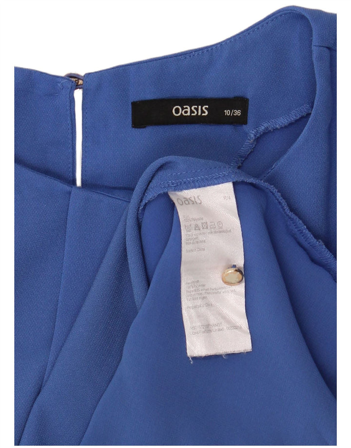 Blusa Oasis para mujer Top UK 10 Small Poliéster azul