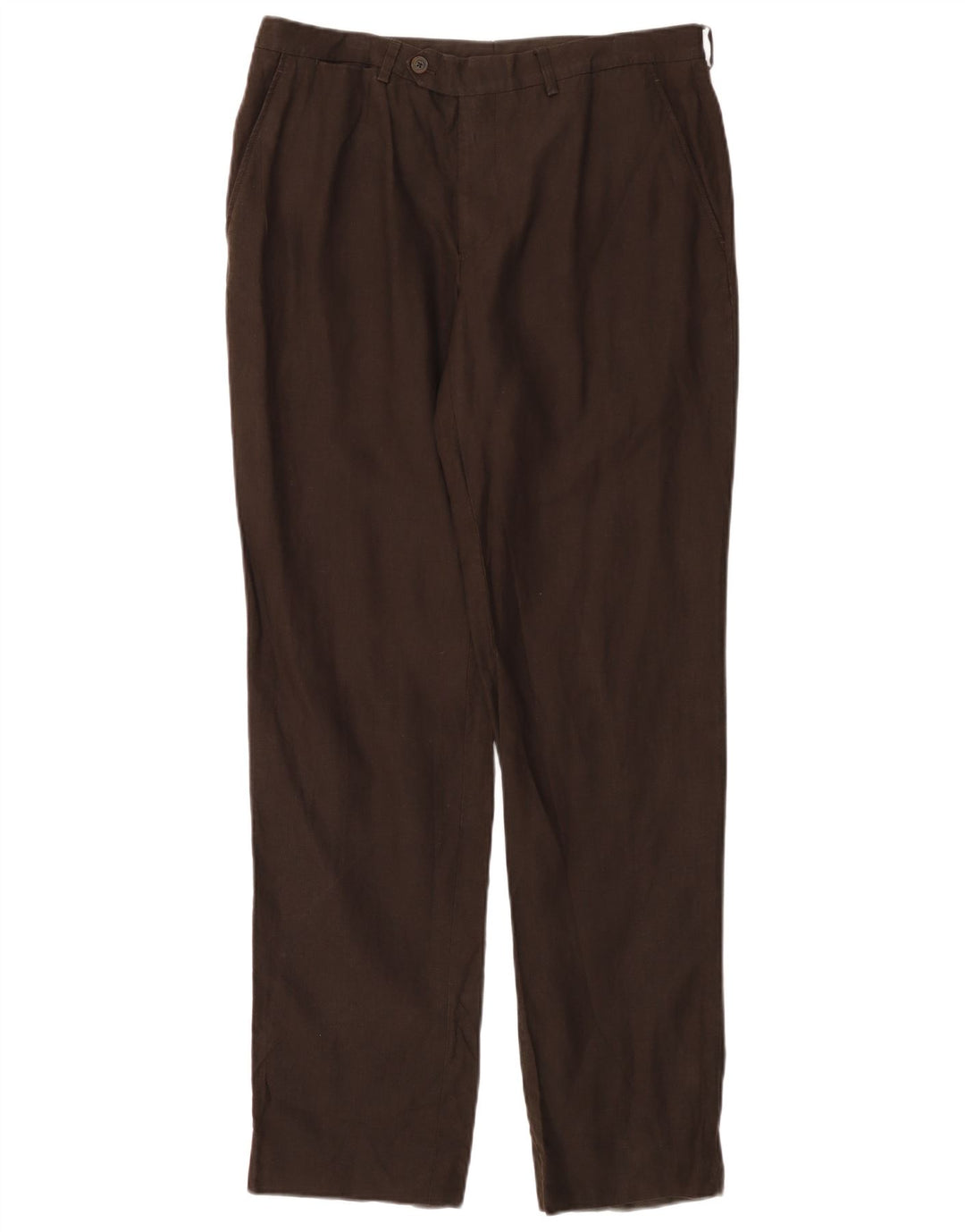 MASSIMO DUTTI Pantalón chino recto para mujer EU 44 Large W34 L30 Marrón