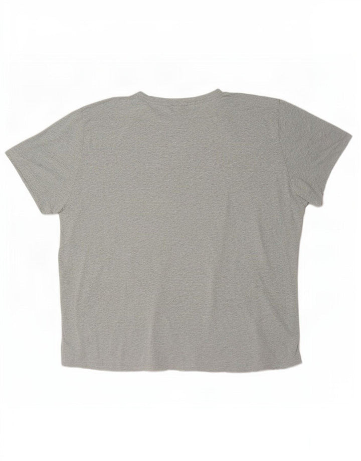 Gant Camiseta para hombre Top 3XL Algodón moteado gris