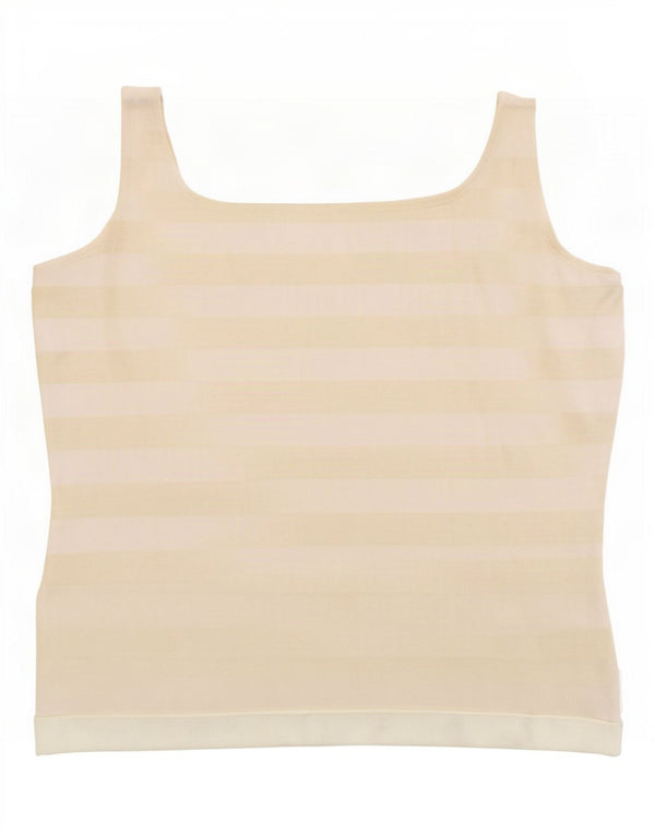 Marina Yachting Top corto para mujer UK 40 XL Rayas amarillas