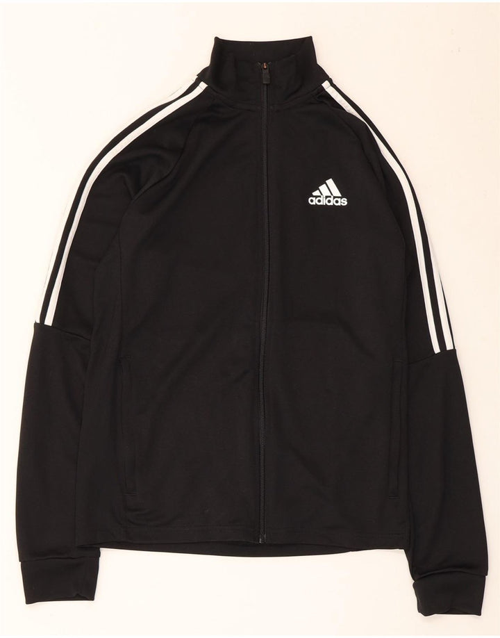 Adidas Hombre Aeroready Chándal Top Chaqueta UK 38/40 Mediano Negro Poliéster