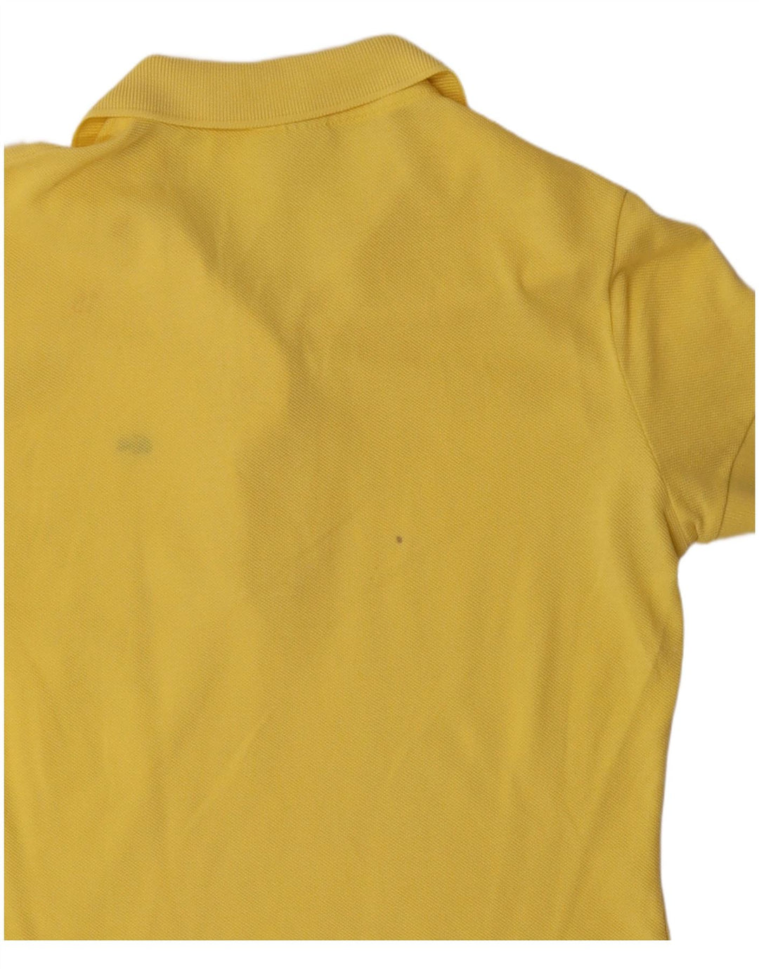 Polo Lacoste Mujer Talla 38 Algodón Amarillo Medio