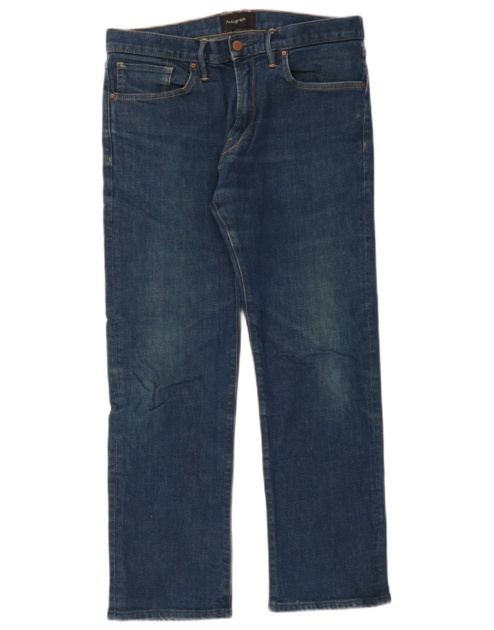 Marks & Spencer Jeans rectos autógrafos para hombre W32 L29 Algodón azul