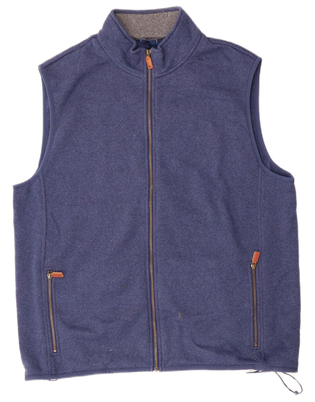 Vineyard Vines Chaqueta de chándal sin mangas para hombre XL Azul moteado Preppy