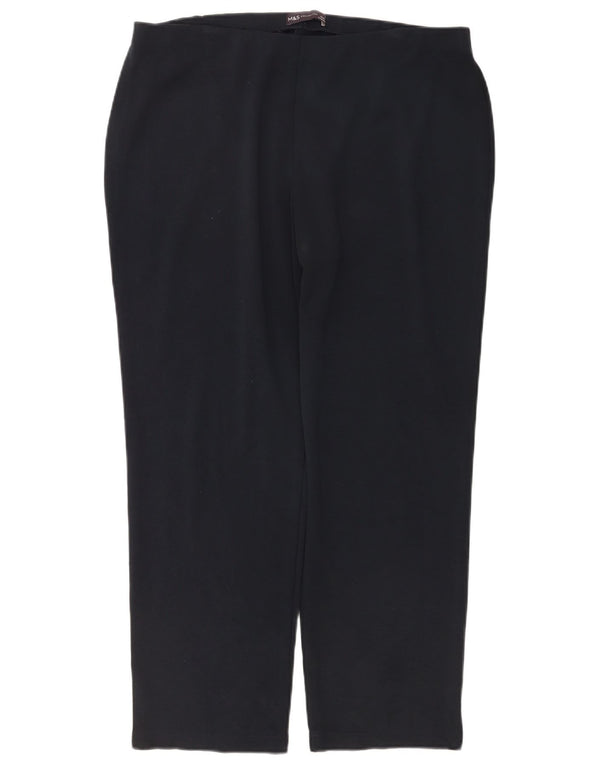 Marks & Spencer Pantalones casuales para mujer UK 40 Large W36 L27 Azul marino