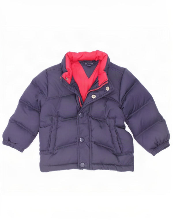 Tommy Hilfiger Chaqueta acolchada para bebé niño 12-18 meses Nylon azul marino