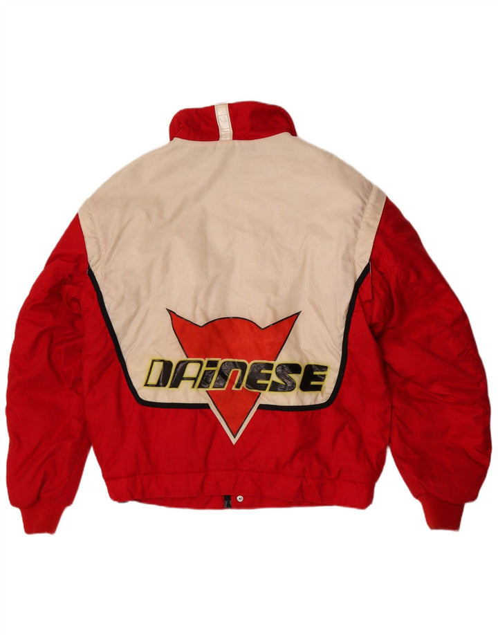 Dainese Mens Graphic Racer Jacket EU 52 Large Rojo Colorblock Poliamida