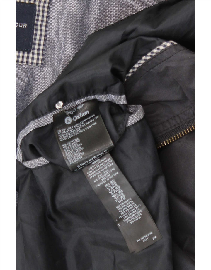 Marks & Spencer Chaqueta bomber azul Harbor para hombre 2XL Poliéster azul marino