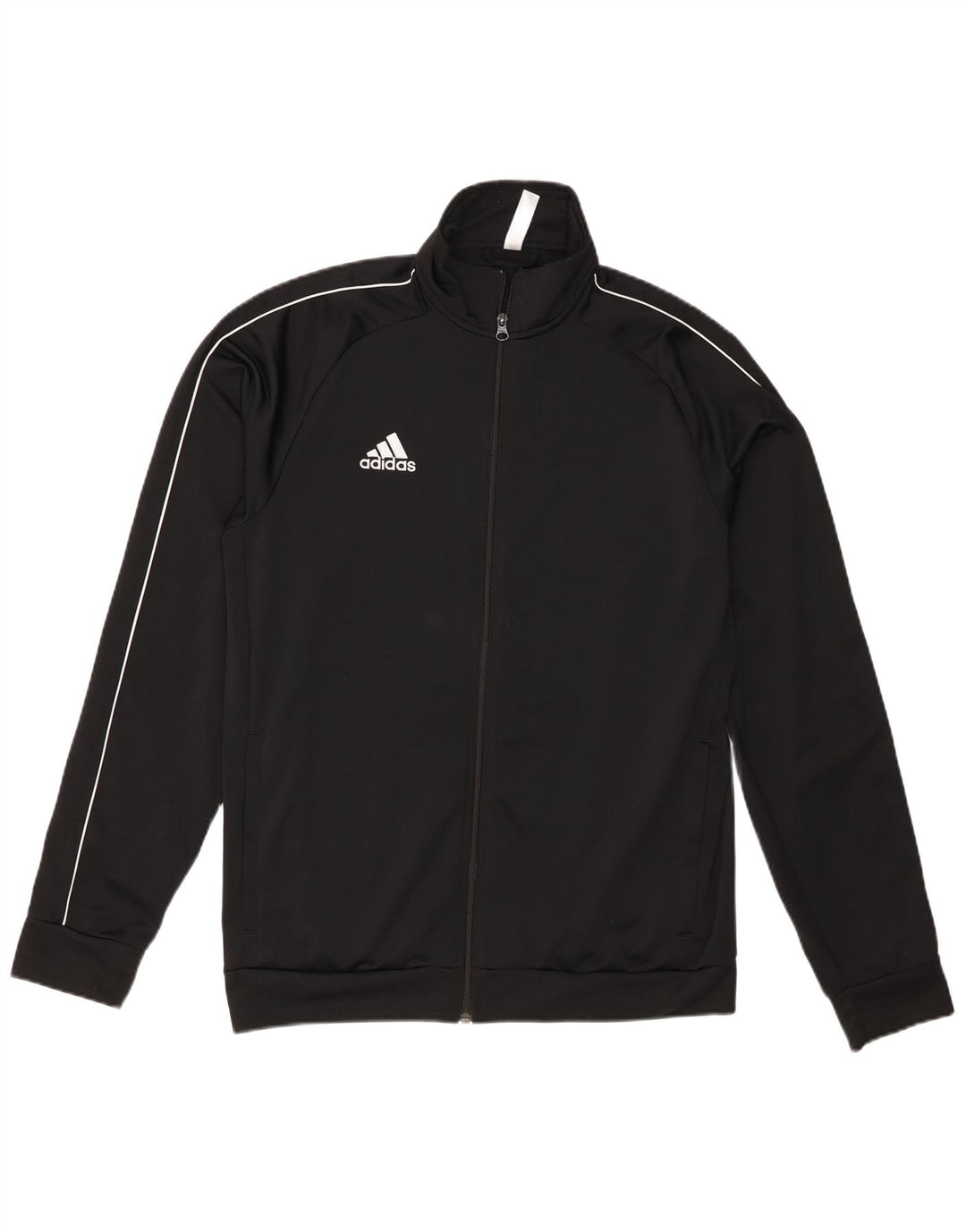 Adidas - Chaqueta de chándal para hombre, talla grande, poliéster negro