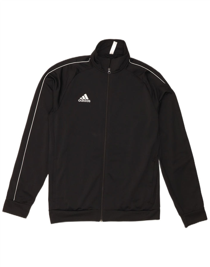 Adidas - Chaqueta de chándal para hombre, talla grande, poliéster negro