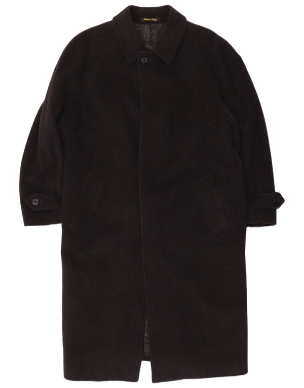 Mario Valente Abrigo para hombre IT 52 XL Lana negra