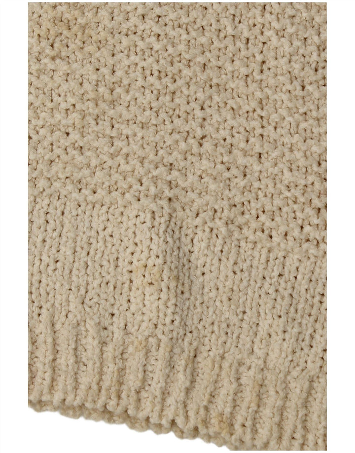 Topshop Jersey extragrande con cuello de tortuga para mujer UK 8 Small Off White