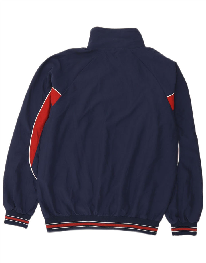 Errea Hombre Chándal Top Chaqueta Grande Azul Marino Colorblock Poliéster