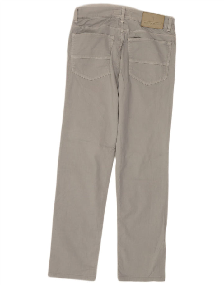 TRUSSARDI Vaqueros Rectos Mujer W30 L30 Gris Algodón