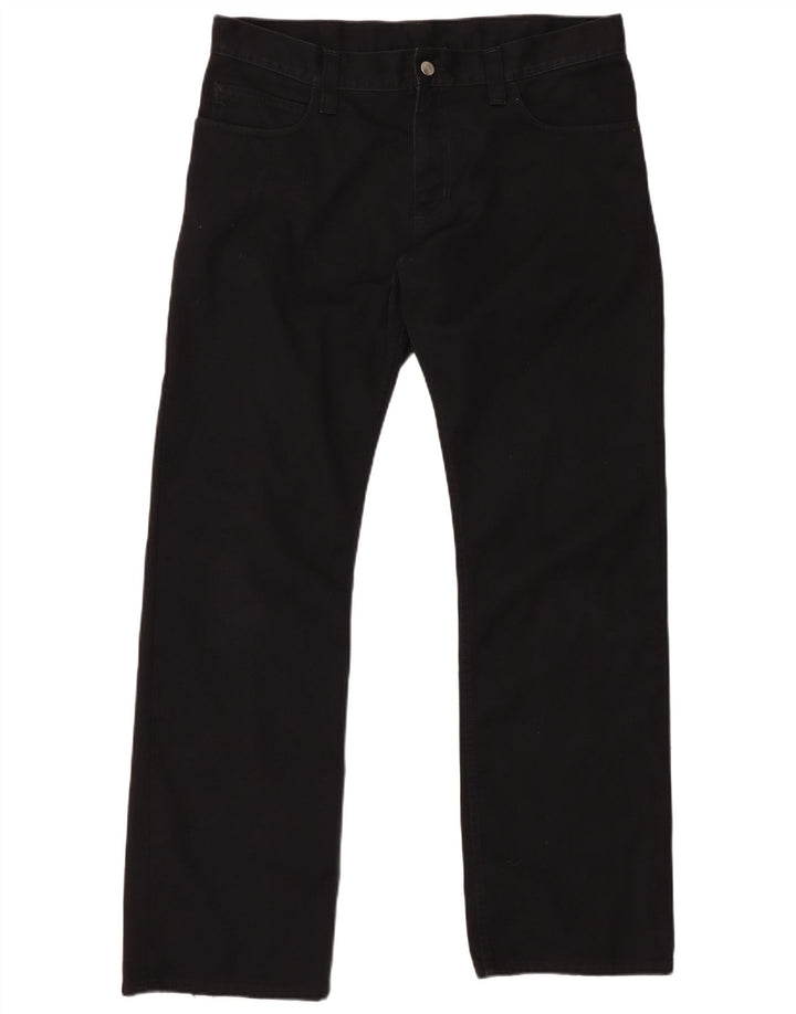 CARHARTT Vaqueros rectos para hombre W34 L32 Poliéster negro