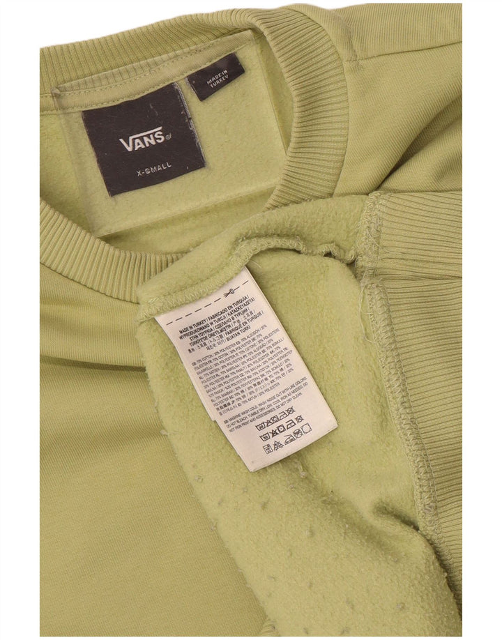 Vans Hombre Sudadera Jumper XS Verde Algodón