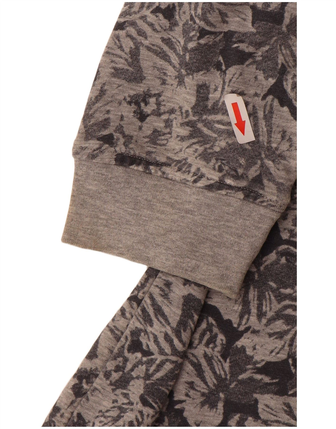 Ellesse - Sudadera extragrande para mujer, talla 40, algodón floral, color gris medio