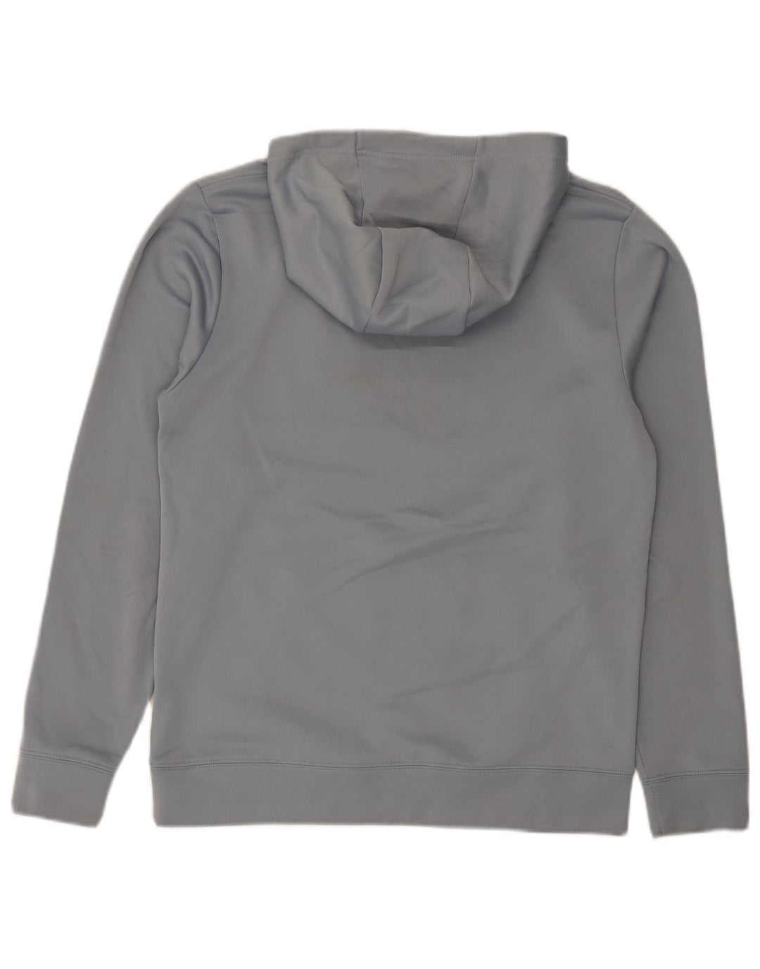 The North Face Jersey con capucha gráfica para hombre, talla pequeña, poliéster gris
