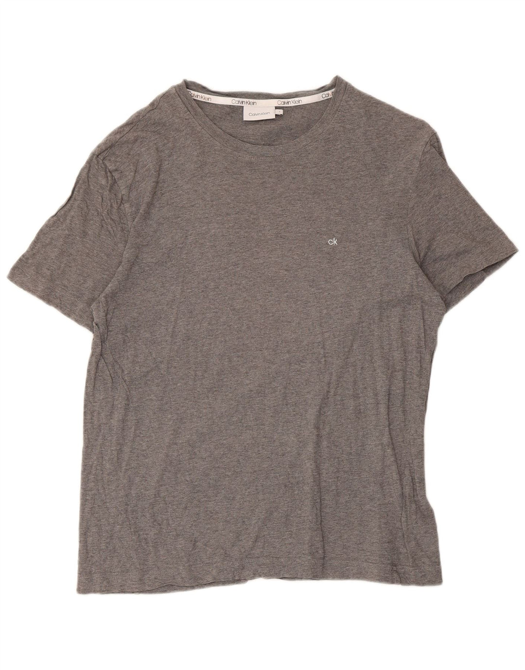Calvin Klein - Camiseta para hombre, talla grande, algodón gris
