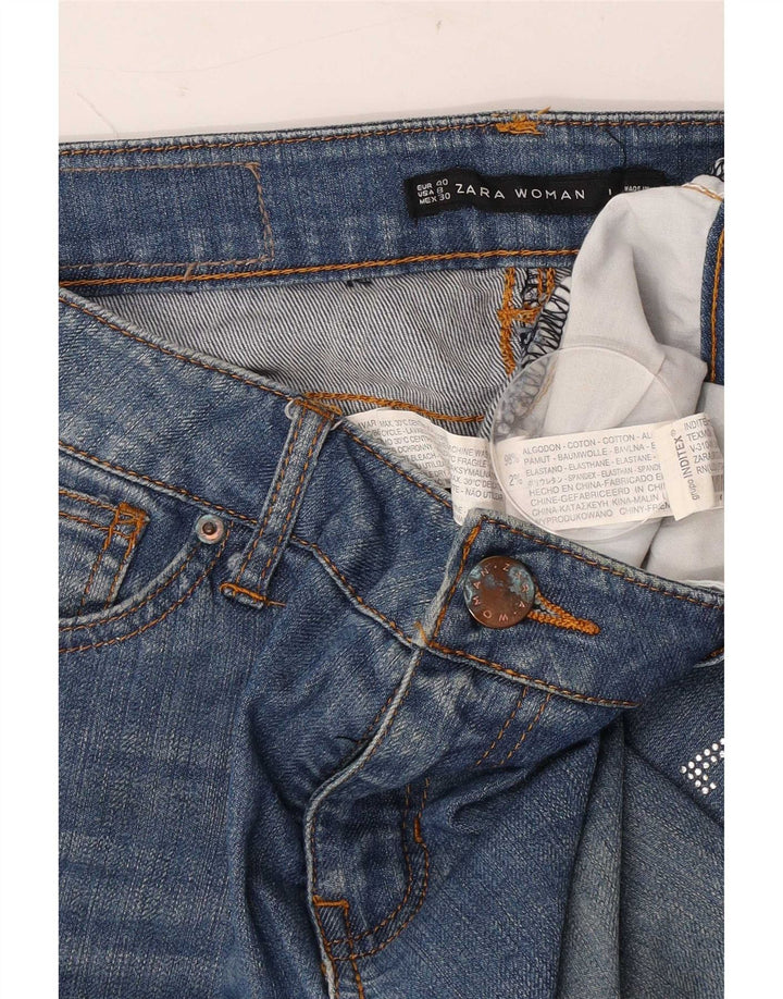 Zara Jeans Bootcut Mujer EU 40 Mediano W30 L30 Algodón Azul