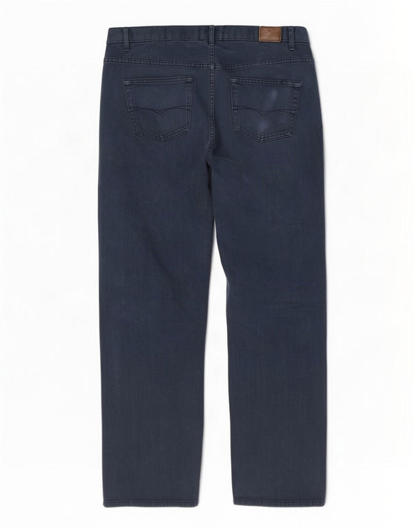 Marks & Spencer Vaqueros rectos azules Harbor para hombre W34 L31 Algodón azul marino