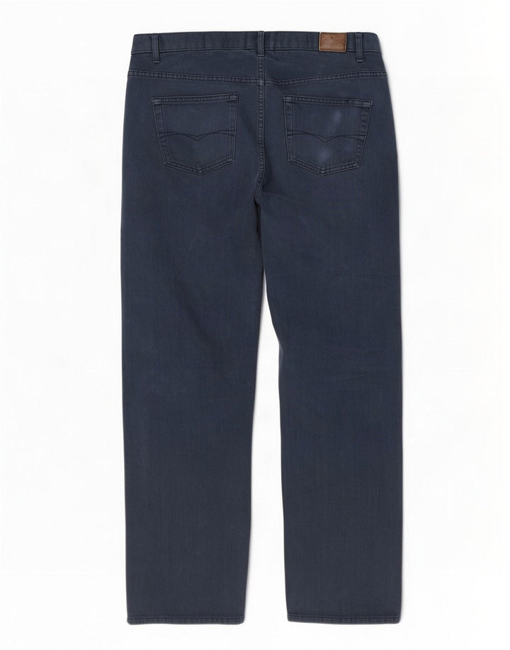Marks & Spencer Vaqueros rectos azules Harbor para hombre W34 L31 Algodón azul marino