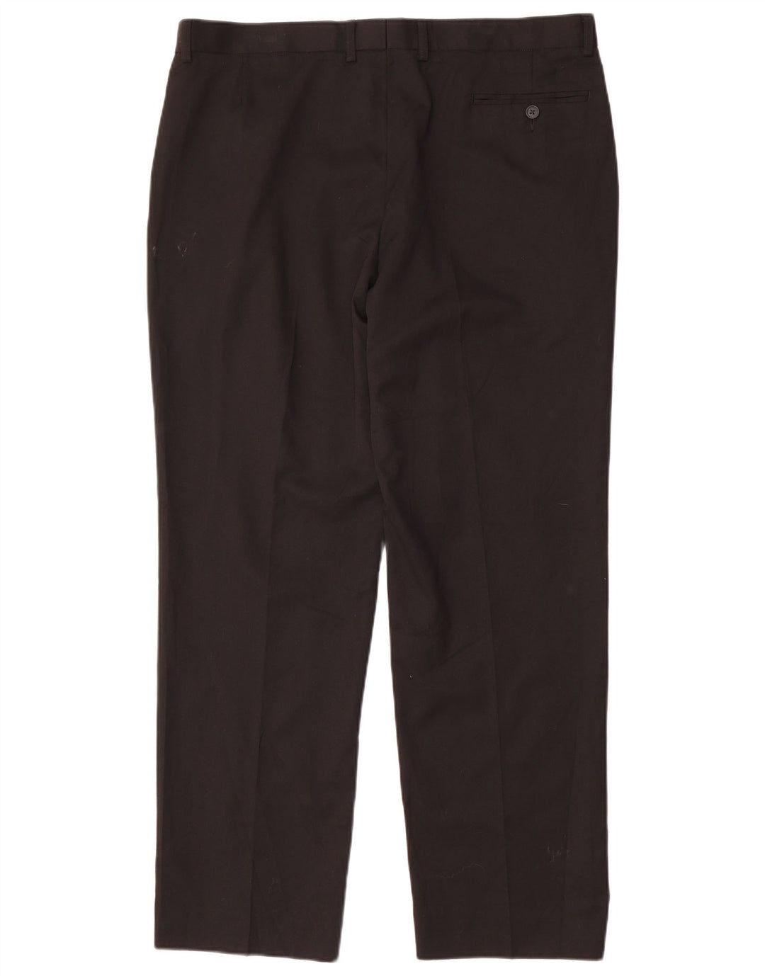 Marks & Spencer Pantalón chino de corte regular para hombre W38 L31 Poliéster negro