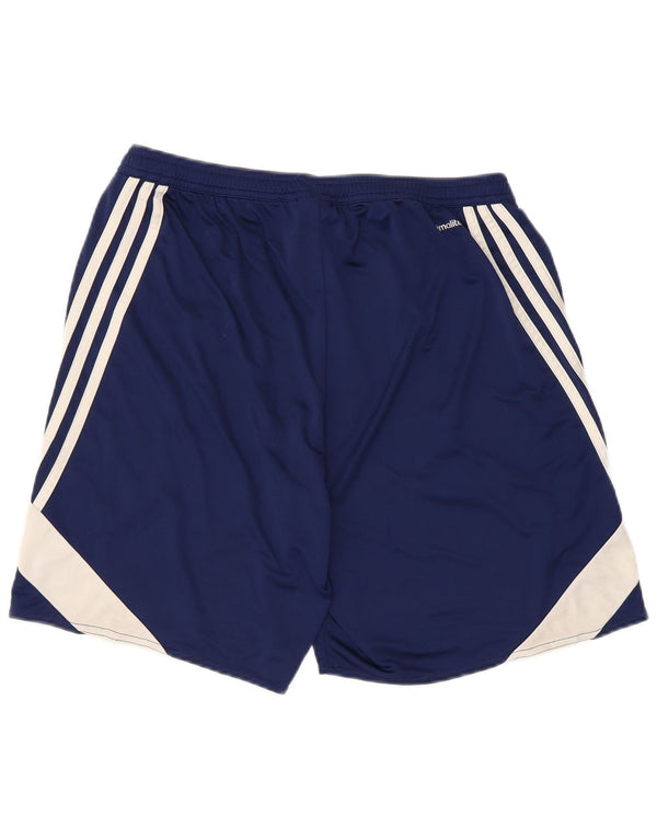 Adidas Mens Climalite Sport Shorts Grande Azul Marino Colorblock Poliéster